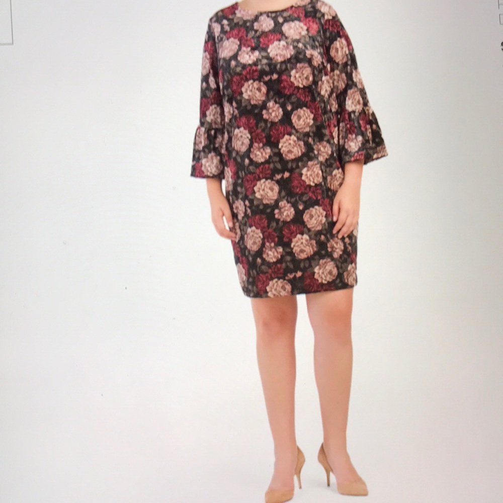 ALISON ANDREWS Crashed Velvet Dress